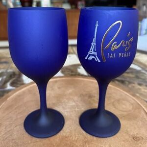 Paris Las Vegas | Blue Wine Glass Set